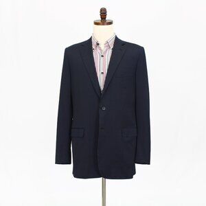 Brioni 40L Navy Solid 3-Button Sport Coat Blazer Jacket P592